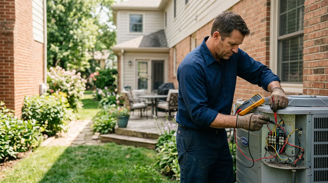 HVAC technician working near Hillsborough, NH